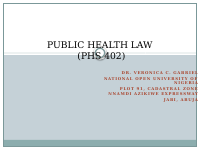 PUBLIC HEALTH LAW 3&4.pptx